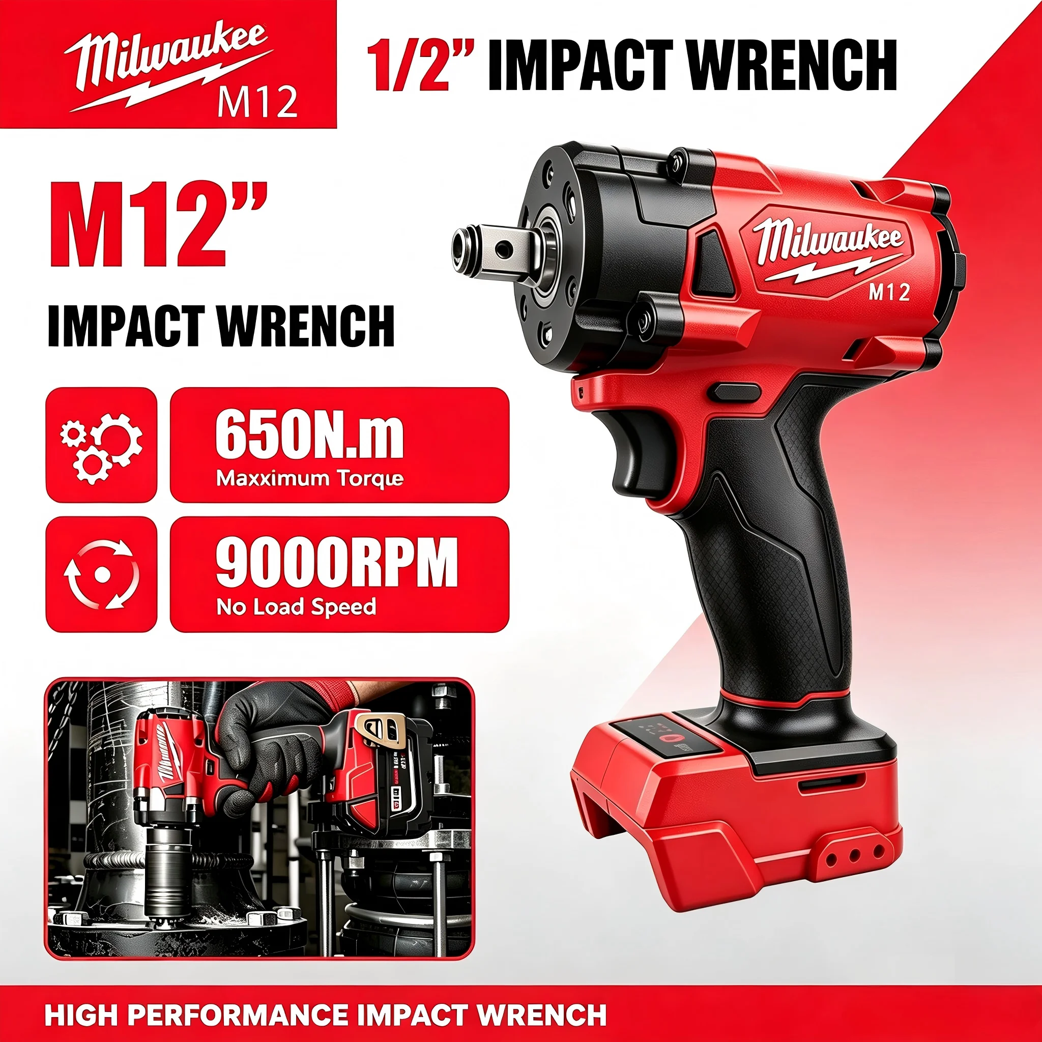 Milwaukee Drill M18 Fuel - Milwaukee M12 1/2' M18 FUEL Bürstenloser