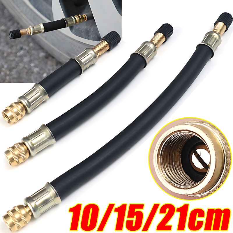Flexible Hose Braided - 10/15/21 cm flexibles Gummi-Reifenventil, aufblasbarer Gummischlauch,