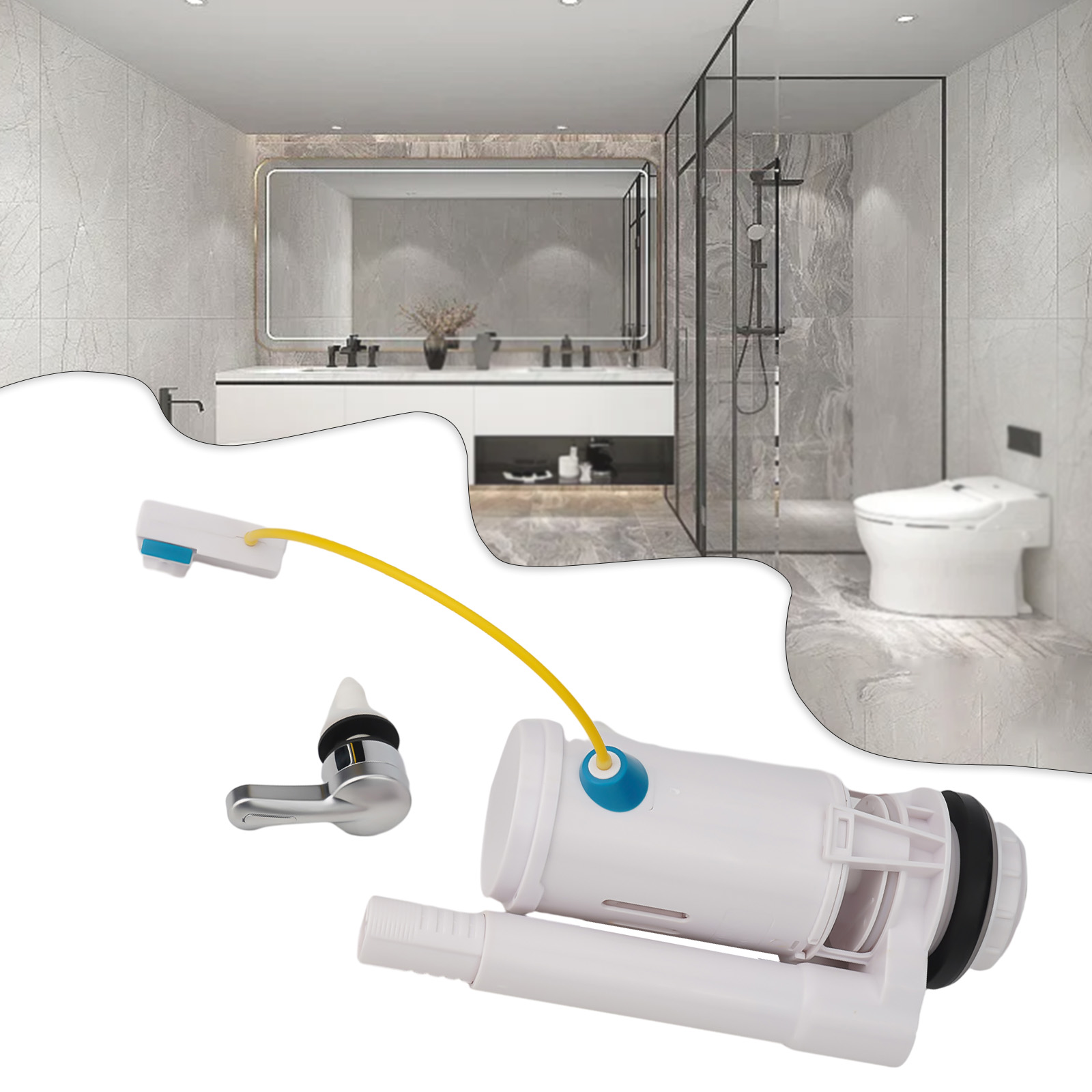 Kontrollierbares Dual-Flush-Ve – Toilet Fill Valve Bewertung und Preis
